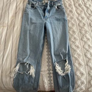 90’s Ultra High Rise Straight Jeans from Abercrombie